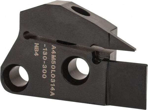 Kennametal - 3mm Groove Width, 14mm Max Depth of Cut, Left Hand Cut, A4M-A Indexable Grooving Blade - 3 Seat Size, Series A4 - USA Tool & Supply