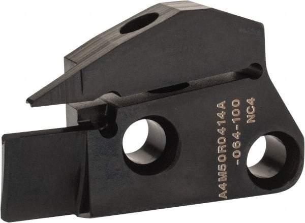 Kennametal - 4mm Groove Width, 14mm Max Depth of Cut, Right Hand Cut, A4M-A Indexable Grooving Blade - 4 Seat Size, Series A4 - USA Tool & Supply