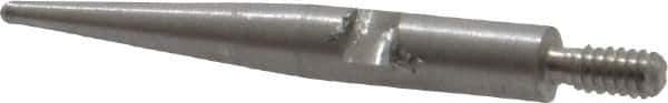 SPI - 0.031" Ball Diam, Steel, Ball Test Indicator Contact Point - 11/16" Contact Point Length, Use with Interapid Test Indicators - USA Tool & Supply