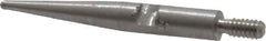 SPI - 0.031" Ball Diam, Steel, Ball Test Indicator Contact Point - 11/16" Contact Point Length, Use with Interapid Test Indicators - USA Tool & Supply