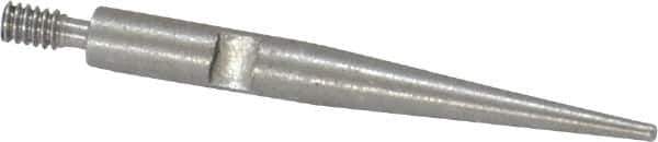 SPI - 0.031" Ball Diam, Steel, Ball Test Indicator Contact Point - 13/16" Contact Point Length, Use with Interapid Test Indicators - USA Tool & Supply