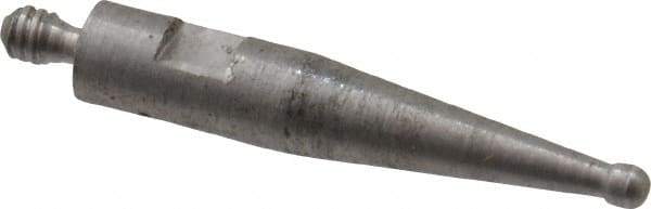 SPI - 0.04" Ball Diam, Steel, Ball Test Indicator Contact Point - 1/2" Contact Point Length, Use with Brown & Sharpe Test Indicators - USA Tool & Supply