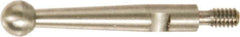 SPI - 1/8" Ball Diam, Steel, Ball Test Indicator Contact Point - 1-1/2" Contact Point Length, Use with Teclock Test Indicators - USA Tool & Supply