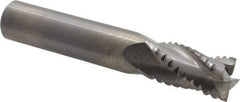 M.A. Ford - 1/2" Diam, 1" LOC, 4 Flute Solid Carbide Roughing & Finishing Square End Mill - Uncoated, 3" OAL, 1/2" Shank Diam, Straight Shank, 30° Helix, Centercutting, Regular Length - USA Tool & Supply