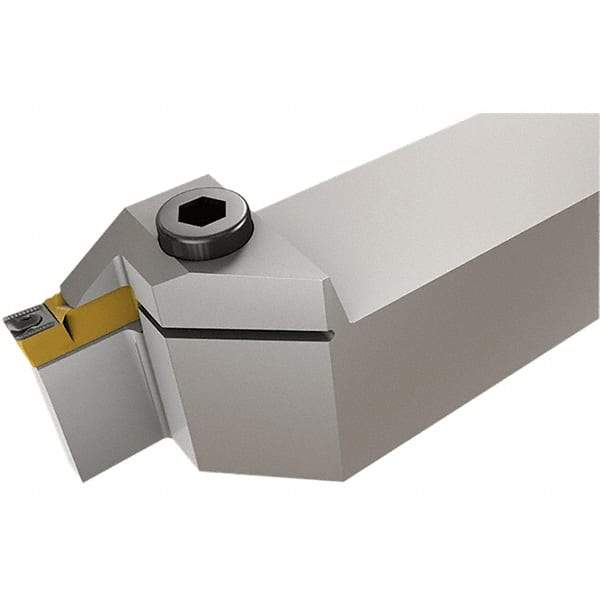Iscar - HELI, External, Left Hand, 12mm Max Depth of Cut, 5 to 5mm Groove Width, Indexable Grooving Tool Holder - DG.. 5003, GRIP 5.. Insert Compatibility, 25mm Shank Height, 25mm Shank Width, 135mm OAL - USA Tool & Supply