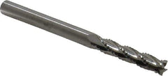 M.A. Ford - 1/4" Diam, 1-1/4" LOC, 4 Flute Solid Carbide Roughing & Finishing Square End Mill - Uncoated, 3" OAL, 1/4" Shank Diam, Straight Shank, 30° Helix, Centercutting, Extra Long Length - USA Tool & Supply