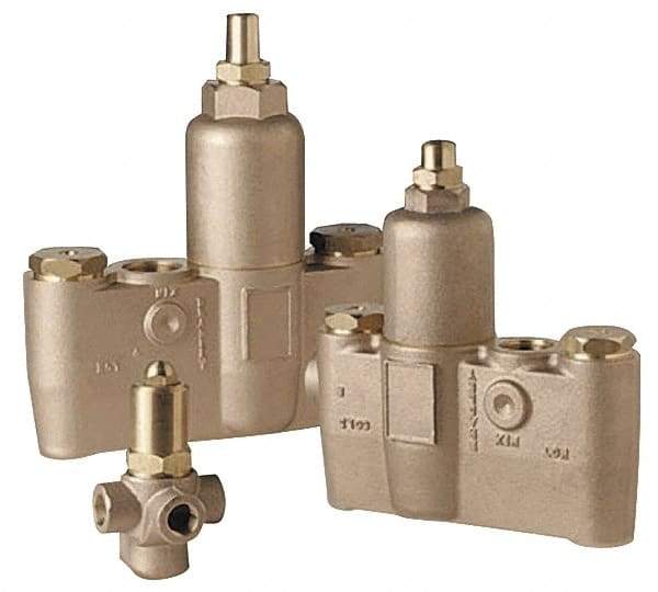 Bradley - Brass Water Mixing Valve & Unit - 26 GPM at 30 psi Flow Rate - USA Tool & Supply