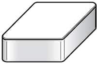 Kennametal - DNG453 T0420 Grade KY4400 Ceramic Turning Insert - TiN Finish, 55° Diamond, 1/2" Inscr Circle, 5/16" Thick, 3/64" Corner Radius - USA Tool & Supply