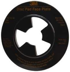 3M - 4-1/2" Max Diam, Abrasive Disc Face Plate - 5/8-11, 12,000 RPM - USA Tool & Supply