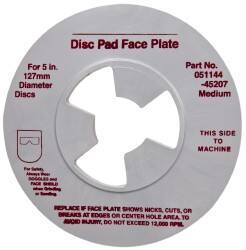 3M - 5" Max Diam, Abrasive Disc Face Plate - 5/8-11, 9,500 RPM - USA Tool & Supply
