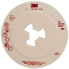 3M - 7" Max Diam, Abrasive Disc Face Plate - 5/8-11, 7,000 RPM - USA Tool & Supply