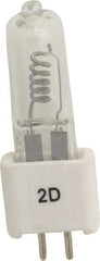 Value Collection - 360 Watt, 82 Volt, Halogen Miniature & Specialty T5 Lamp - 2 Pin Base, 50 to 749 Equivalent Range, Neutral (3,000 to 3,699), 3" OAL - USA Tool & Supply