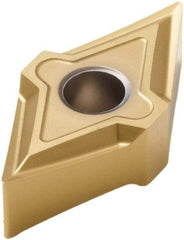 Seco - DNMP441 MF1 Grade TS2000 Carbide Turning Insert - TiAlN/TiN Finish, 55° Diamond, 1/2" Inscr Circle, 1/4" Thick, 1/64" Corner Radius - USA Tool & Supply