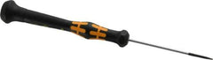 Wera - Electronic/Electrostatic Slotted Screwdriver - Round Shank, Ergonomic Handle - USA Tool & Supply