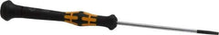 Wera - Electronic/Electrostatic Slotted Screwdriver - Round Shank, Ergonomic Handle - USA Tool & Supply