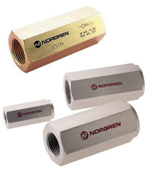 Norgren - 1-1/2" NPT Low Flow Air Fuse - 0 to 232 psi, Shutoff Valve & Aluminum Material - USA Tool & Supply