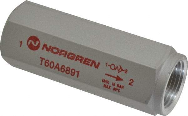 Norgren - 3/4" NPT High Flow Air Fuse - 0 to 232 psi, Shutoff Valve & Aluminum Material - USA Tool & Supply