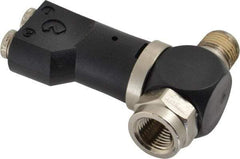 Norgren - 5/32" Tube x 1/8" NPTF Pressure Sensor Fitting Valve - 0 to 145 psi & Brass Material - USA Tool & Supply