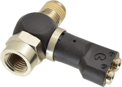 Norgren - 5/32" Tube x 1/4" NPTF Pressure Sensor Fitting Valve - 0 to 145 psi & Brass Material - USA Tool & Supply