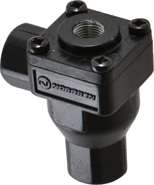 Norgren - 1/8" NPT Quick Exhaust Valve - 7 to 145 psi, Zinc Material - USA Tool & Supply