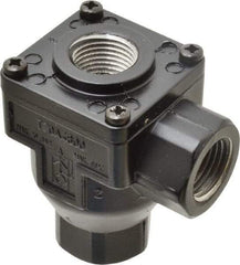 Norgren - 1/2" NPT Quick Exhaust Valve - 7 to 145 psi, Zinc Material - USA Tool & Supply