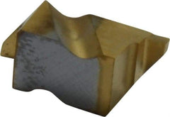 Kennametal - 2031NGP Grade KC730, 0.79mm Cutting Width Carbide Grooving Insert - 1.27mm Max Depth of Cut, Right Hand, 0.09mm Corner Radius, TiN Finish - USA Tool & Supply