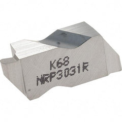 Kennametal - 3031NRP Grade K68, 1.58mm Cutting Width Carbide Grooving Insert - 2.39mm Max Depth of Cut, Right Hand, 0.79mm Corner Radius, Uncoated - USA Tool & Supply