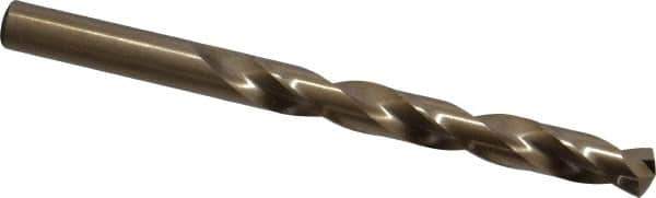 Triumph Twist Drill - 27/64" 135° Cobalt Jobber Drill - Oxide/Gold Finish, Right Hand Cut, Spiral Flute, Straight Shank, 5-3/8" OAL, Split Point - USA Tool & Supply