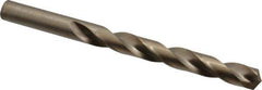 Triumph Twist Drill - 29/64" 135° Cobalt Jobber Drill - Oxide/Gold Finish, Right Hand Cut, Spiral Flute, Straight Shank, 5-5/8" OAL, Split Point - USA Tool & Supply