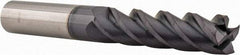Accupro - 1/2", 2" LOC, 1/2" Shank Diam, 4" OAL, 4 Flute, Solid Carbide Square End Mill - Single End, AlTiN Finish, Spiral Flute, 40° Helix, Centercutting, Right Hand Cut, Right Hand Flute - USA Tool & Supply