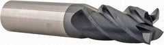 Accupro - 3/4", 1-1/2" LOC, 3/4" Shank Diam, 4" OAL, 4 Flute, Solid Carbide Square End Mill - Single End, AlTiN Finish, Spiral Flute, 40° Helix, Centercutting, Right Hand Cut, Right Hand Flute - USA Tool & Supply
