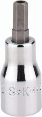 SK - 3/8" Drive, 7/32" Hex Bit Socket - 1-11/16" OAL, Tamper Resistant - USA Tool & Supply