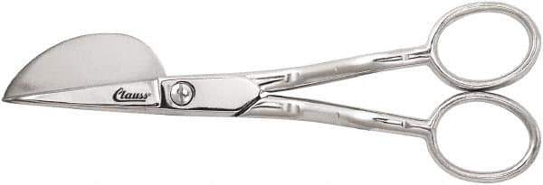 Clauss - 1-1/4" LOC, 6" OAL Carbon Steel Nap Shears - Offset Handle, For General Purpose Use - USA Tool & Supply