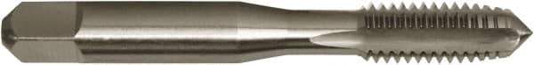 Vermont Tap & Die - M14x2.00 Metric Coarse 6H 4 Flute Bright Finish High Speed Steel Straight Flute Standard Hand Tap - Plug, Right Hand Thread, 3-19/32" OAL, 1-21/32" Thread Length, D7 Limit, Oversize - Exact Industrial Supply