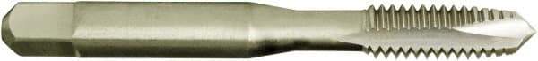 Vermont Tap & Die - M14x2.00 Metric, 3 Flute, Bright Finish, High Speed Steel Spiral Point Tap - Plug Chamfer, Right Hand Thread, 3-19/32" OAL, 1-21/32" Thread Length, 10.9mm Shank Diam, 6H Class of Fit, Series 3112M - Exact Industrial Supply