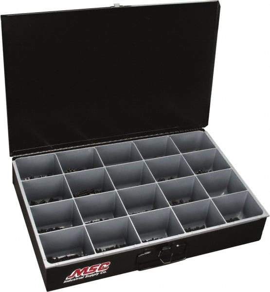 Value Collection - 925 Piece, #6 to 3/8, Steel Set Screw Assortment - Socket Cap Head, Hex Socket Drive, 3/16 to 3/4" Long - USA Tool & Supply
