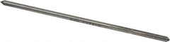 Interstate - 0.1185" High Speed Steel 4 Flute Chucking Reamer - Straight Flute, Straight Shank - USA Tool & Supply