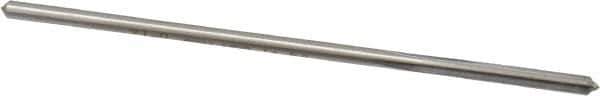 Interstate - 0.131" High Speed Steel 6 Flute Chucking Reamer - Straight Flute, 0.1275" Straight Shank - USA Tool & Supply