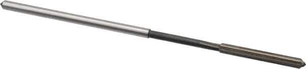 Interstate - 0.1325" High Speed Steel 6 Flute Chucking Reamer - Straight Flute, 0.1275" Straight Shank - USA Tool & Supply