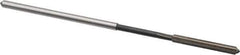 Interstate - 0.1325" High Speed Steel 6 Flute Chucking Reamer - Straight Flute, 0.1275" Straight Shank - USA Tool & Supply