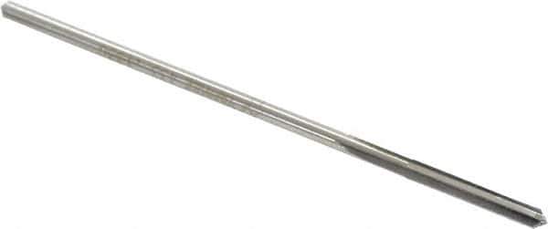 Interstate - 0.133" High Speed Steel 6 Flute Chucking Reamer - Straight Flute, 0.1275" Straight Shank - USA Tool & Supply