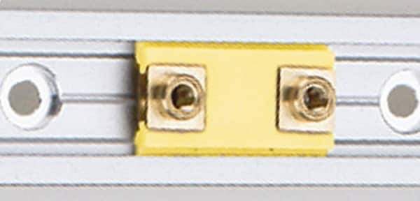 Igus - 1,500mm OAL x 17mm Overall Width x Self Lubricated Linear Guide Systems - 60mm Between Holes - USA Tool & Supply