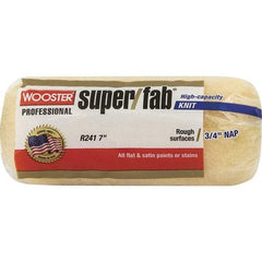 Wooster Brush - 3/4" Nap, 7" Wide Paint Roller - Semi-Rough to Rough Texture, Synthetic Knit - USA Tool & Supply