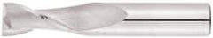Niagara Cutter - 7/8", 1-1/2" LOC, 7/8" Shank Diam, 4" OAL, 2 Flute, Solid Carbide Square End Mill - Single End, TiAlN Finish, Spiral Flute, 30° Helix, Centercutting, Right Hand Cut, Right Hand Flute, Series C230 - USA Tool & Supply