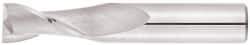 Niagara Cutter - 1/2", 3" LOC, 1/2" Shank Diam, 6" OAL, 2 Flute, Solid Carbide Square End Mill - Single End, TiAlN Finish, Spiral Flute, 30° Helix, Centercutting, Right Hand Cut, Right Hand Flute, Series C230 - USA Tool & Supply