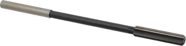 Interstate - 0.379" High Speed Steel 6 Flute Chucking Reamer - Straight Flute, 0.3105" Straight Shank - USA Tool & Supply