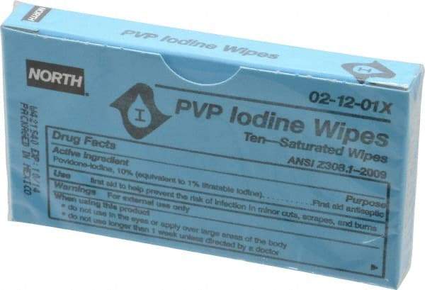 North - Antiseptic Wipe - Packet, PVP Iodine - USA Tool & Supply