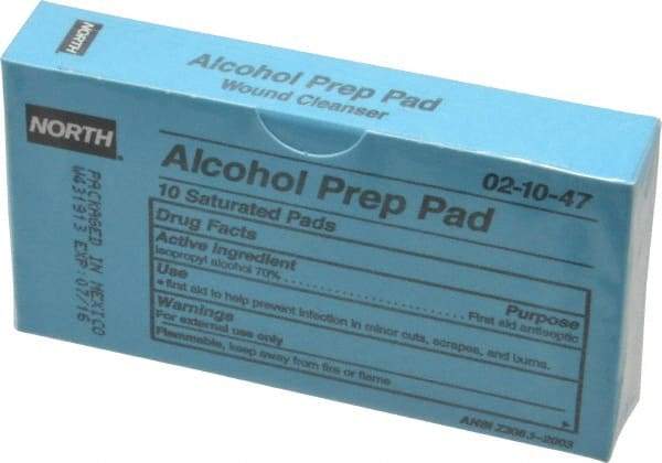 North - Wound Care Wipe - Packet, Alcohol Wipe and Pad - USA Tool & Supply