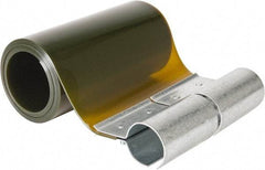 Steiner - 10 Ft. Wide x 8 Ft. High x 0.08 Inch Thick, Vinyl Strip Welding Curtain Kit - Amber with Pipe Mount Clamping Hardware - USA Tool & Supply
