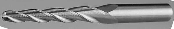 Accupro - 1", 1-1/2" LOC, 1" Shank Diam, 6" OAL, 2 Flute, Solid Carbide Square End Mill - Single End, Uncoated, Spiral Flute, 40° Helix, Centercutting, Right Hand Cut, Right Hand Flute - USA Tool & Supply